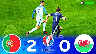 Portugal 2-0 Wales - EURO 2016 Semi-Final - Ronaldo vs Bale - Extended Highlights - FHD