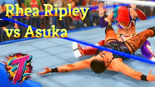 Rhea Ripley vs Asuka - Would they rock Summerslam 88? #wwe2k23 #wwe #rhearipley