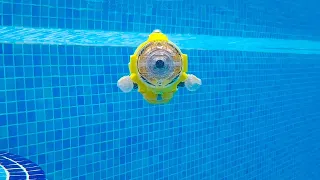 Silverlit remote control submarine Spycam Aqua running video