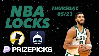 PRIZEPICKS NBA THURSDAY 5/23/24 (93% HIT RATE!!) FREE PICKS BEST PLAYER PROPS - PARLAY PROP BETS