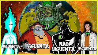 5 PERSONAGENS DE BEN 10 QUE AGUENTARIAM VER O ROSTO DO ESPANTÓIDE E 5 QUE NÃO!!!!!