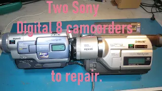 More Sony Digital 8 camcorder repairs. One has an interesting electronic fault.