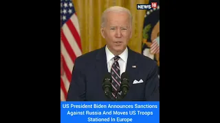 US President Joe Biden Announces A Series Of Sanctions On Russia | #Shorts | CNN News18