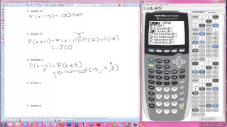 Finding Binomial Probabilities Using the TI-84