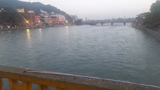 Ganga river in haridwar clear water