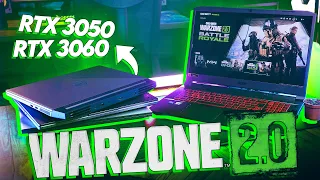 Testando o novo WARZONE 2 nos meus NOTEBOOKS GAMERS com RTX 3050 e RTX 3060! #benchmarks