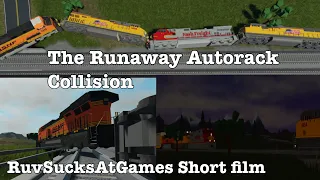 The Runaway AutoRack Collision (short movie)