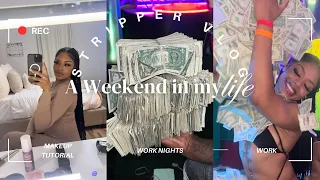 Weekly Stripper Vlog: $5,000 thrown in our section, Money counts, Makeup tutorial, I'm Moving?ヅ