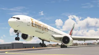 Dangerous Landing of Emirates Boeing 777 at San Francisco International Airport - MFS2020