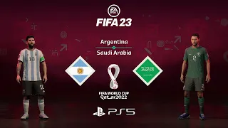 FIFA 23 | Argentina & Saudi Arabia - FIFA World Cup Qatar 2022™ | PS5™ 4K