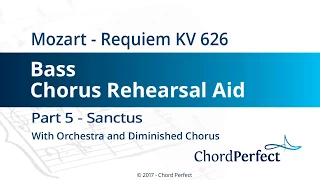 Mozart's Requiem Part 5 - Sanctus - Bass Chorus Rehearsal Aid