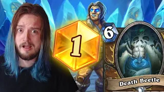 RANK 1 LEGEND OTK BEETLE DRUID??? | Death Beetle is FINALLY a TIER ONE CARD in Hearthstone!!!