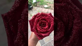 Let's Glitter Roses! #glitterroses #shorts #floraltutorial