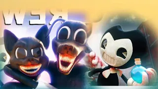 Bendy vs Cartoon Cat & Cartoon Dog