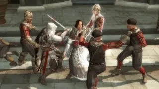 Ezio Saves Lorenzo Medici. Pazzi Kill Guiliano (Assassin's Creed 2 | Wolves in Sheep's Clothing)