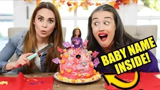 BABY NAME REVEAL IN CAKE! w/ Rosanna Pansino!