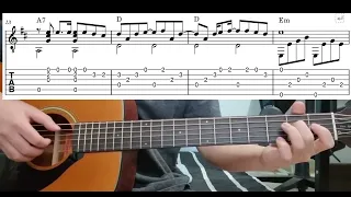 Seasons In The Sun - Easy Fingerstyle Guitar Playthrough Tutorial Lesson With Tabs