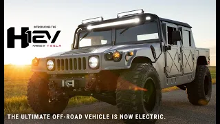 Tesla Powered Humvee - Fully Electric H1 - Hummer Ev