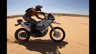 Husqvarna 701 Omega Rally Build - First Desert Ride (Hattah, Australia)