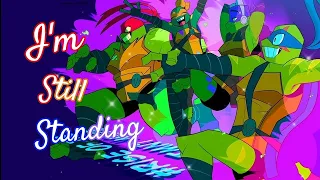 Rottmnt raph, leo, donnie, mikey sings I'm still standing #rottmnt #tmnt #aicover