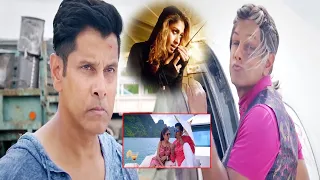 Vikram Fight Vikram Double Action For Nayanthara Honeymoon Recent Blockbuster Movie | Cinema Theatre