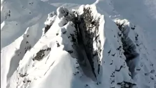 WOW! Man films himself riding 'most insane ski line ever’