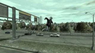 Gta 4 / Авария на мотоцикле / Motocycle Crash