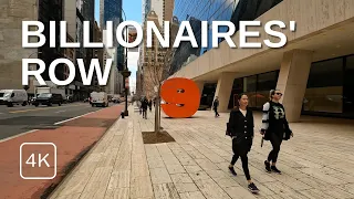 NEW YORK CITY Walking Tour (4K) BILLIONAIRES' ROW