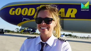 Flying with Goodyear Blimp Pilots