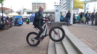 Bicycle Step Dance at The SPEZI Special Bicycle Fair in Germersheim Germany