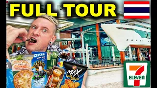 FEASTING in World's LARGEST 7 ELEVEN Pattaya THAILAND (FULL TOUR)