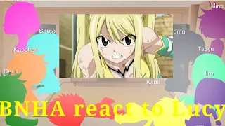 | BNHA reacts | Fairy Tail | Lucy |