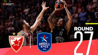 Campazzo pushes Zvezda to a big win over Efes! | Round 27, Highlights | Turkish Airlines EuroLeague