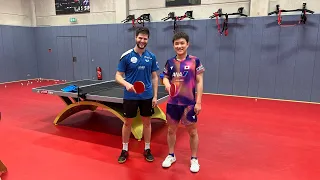 Harimoto and Ovtcharov - Powerful training part 1