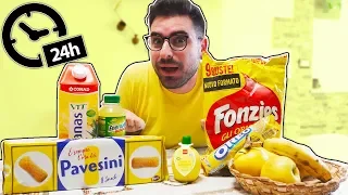 MANGIO SOLO CIBO GIALLO PER 24 ORE!