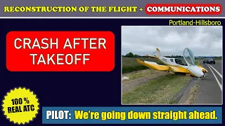 Airplane crashed shortly after takeoff | Czech Sportcruiser | Portland-Hillsboro, Real ATC