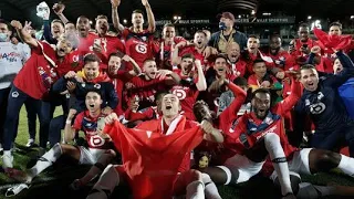 Lille Celebration After Winning The French Ligue 1 Title Since 2011 💥💥💥