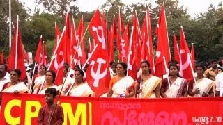 Party procession of CPI (M), Trivandrum