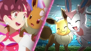 Eevee meets Serena's Sylveon and performs on stage AMV - With You (Episode 105) (HD) [Re-Upload]