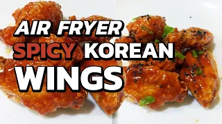 AIR FRYER SPICY KOREAN WINGS DONE QUICK