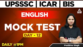 ICAR IARI Assistant Recruitment 2022 | English Classes | ICAR Assistant | Mock Test | Day 12