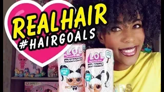 LOL Surprise #HairGoals Makeover Series Full Case Unboxing 1 of 6: Our First Dolls with Real Hair