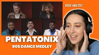 PENTATONIX 90s Dance Medley | Vocal Coach Reacts | Jennifer Glatzhofer
