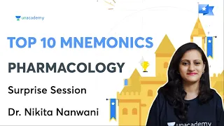 Surprise Session - Top 10 mnemonics - Pharmacology | Dr. Nikita Nanwani