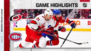 Hurricanes @ Canadiens 10/21/21 | NHL Highlights