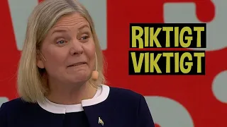 Magdalena Andersson har nåt viktigt att säga