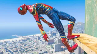 GTA 5 IRON SPIDERMAN Ragdolls Compilation Episode 02 (Euphoria Physics Showcase)