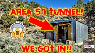 AREA 51 MASSIVE CREEPY TUNNEL!!