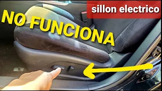 Sillon electrico del chofer no funciona   pruebas basicas nissan