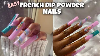 EASY FRENCH DIP POWDER NAILS using GELLEN DIP POWDER | Beginner Dip Powder Tutorial | DIY NAIL ART